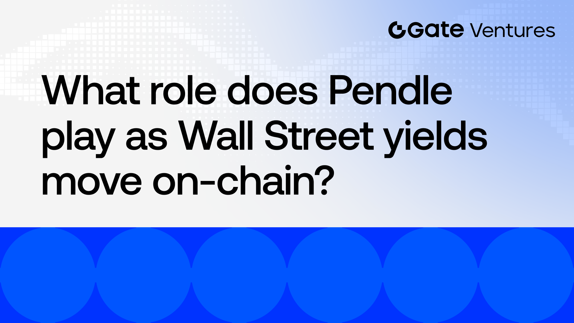 ¿Qué papel desempeña Pendle a medida que los rendimientos de Wall Street se trasladan a la cadena?