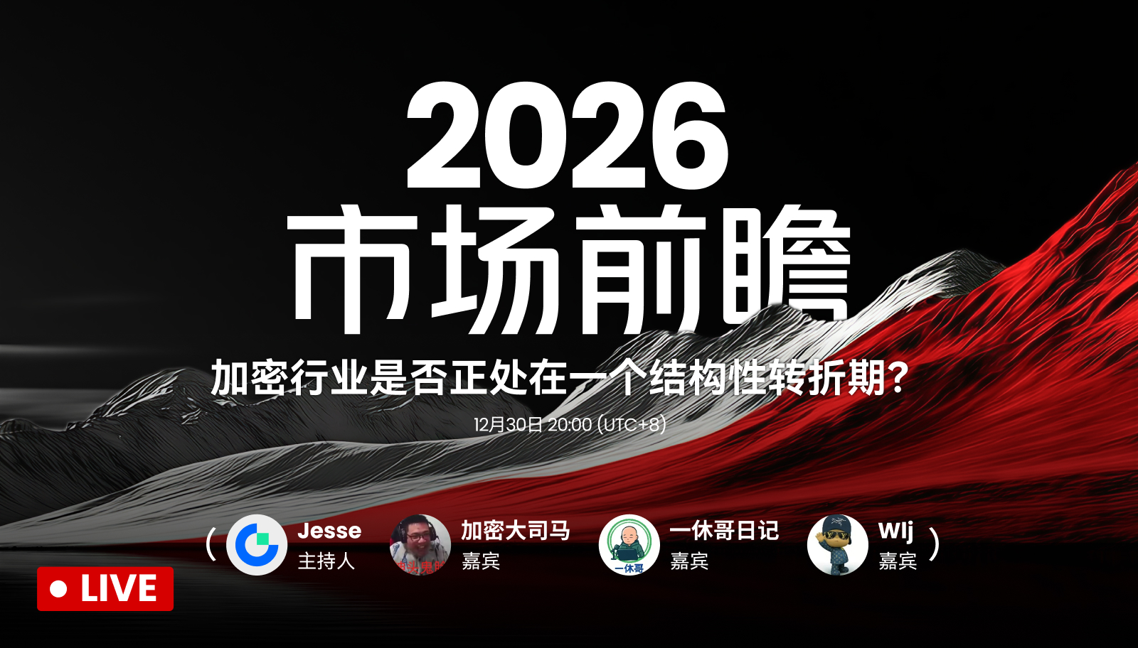 【🧧领红包】2026 市场前瞻：加密行业是否正处在一个结构性转折期？