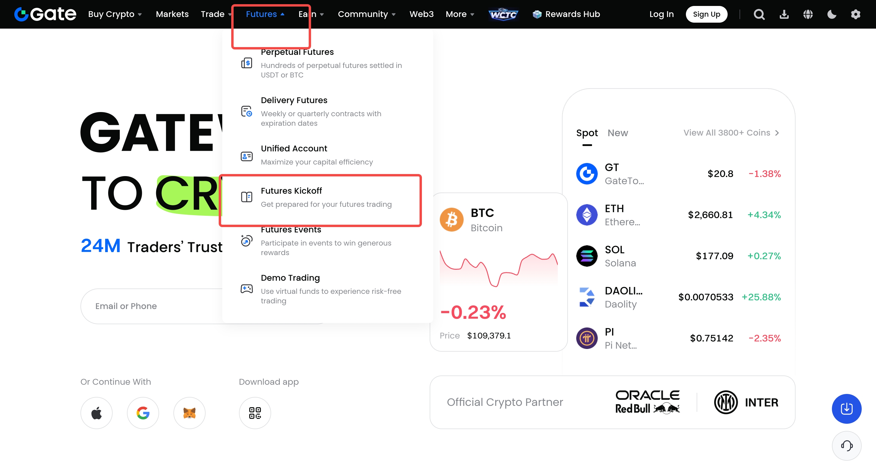 Gate futures kickoff