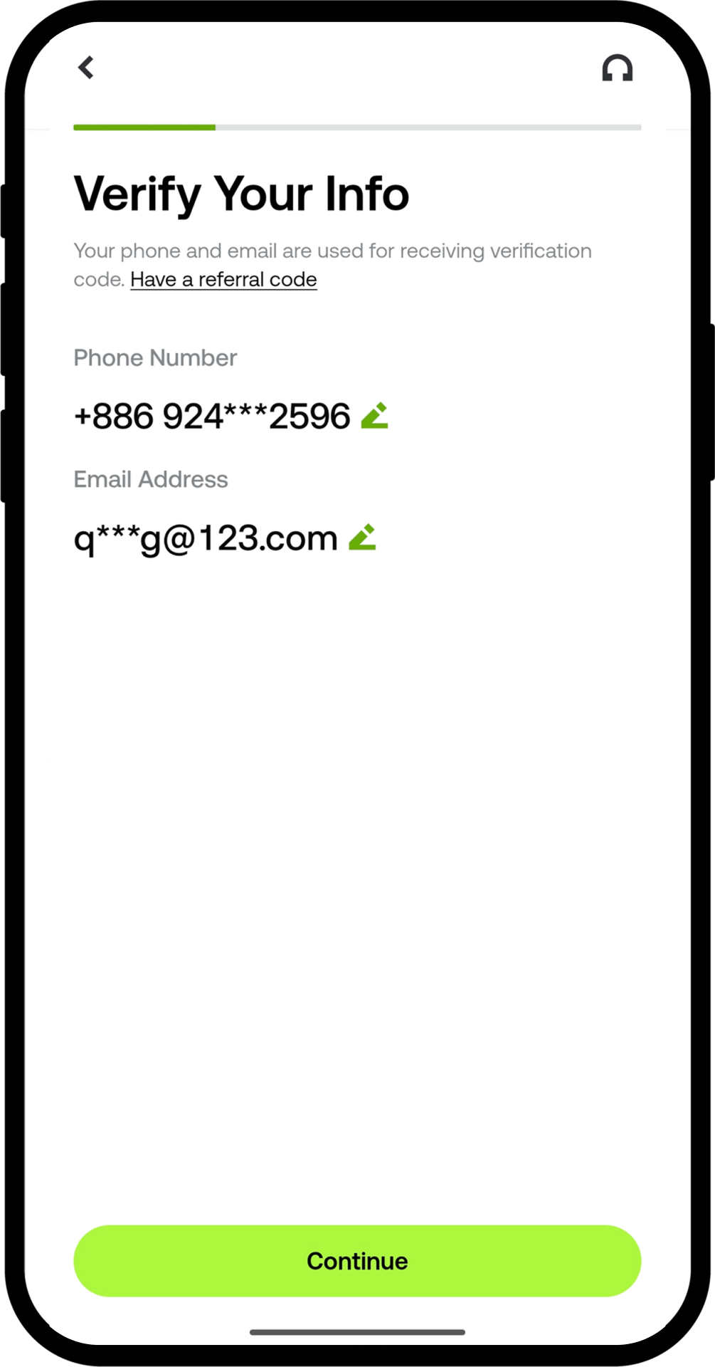 确认您的邮箱、手机号均已绑定，并完成了 KYC