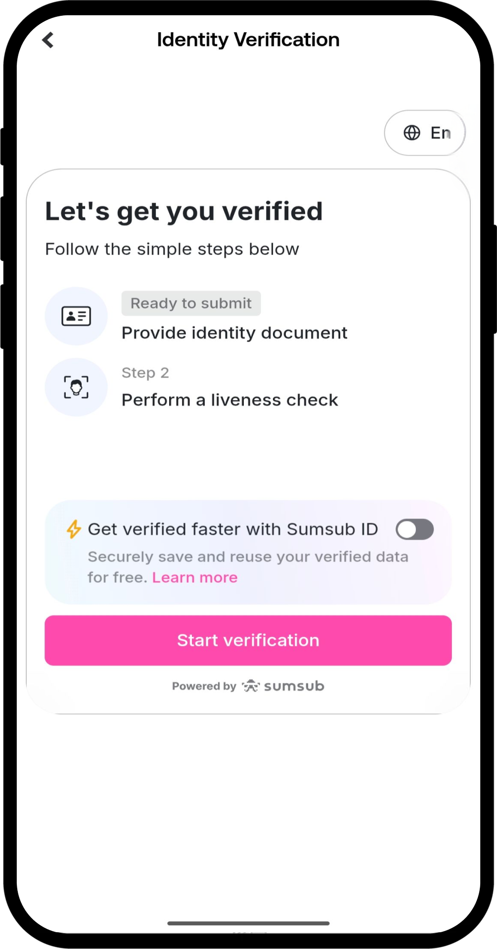 录入您的身份证件、人脸信息、地址信息