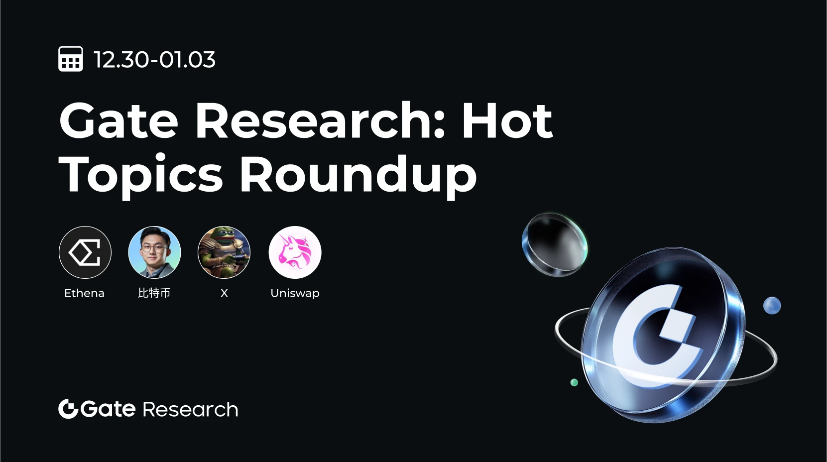 gate Recherche: sujets chauds hebdomadaires (12.30-01.03)