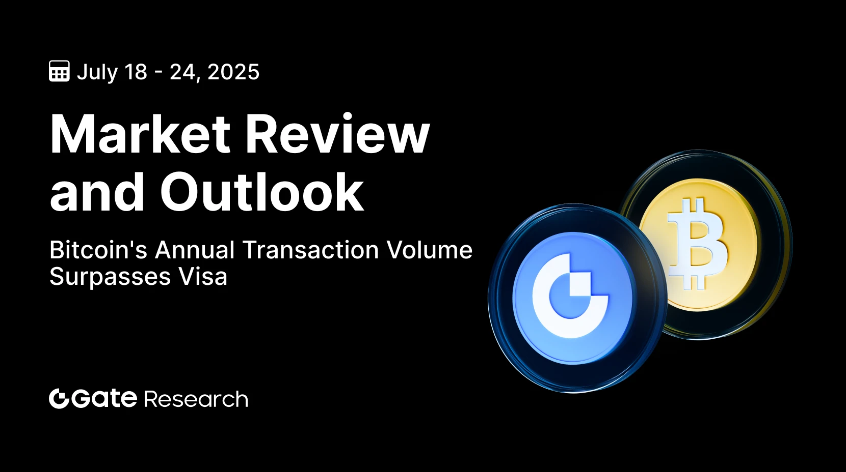 Gate 研究院：比特幣年度交易處理量超越 Visa｜Merlin 2.0 打造「可產生收益、可流通交易」的 BTC