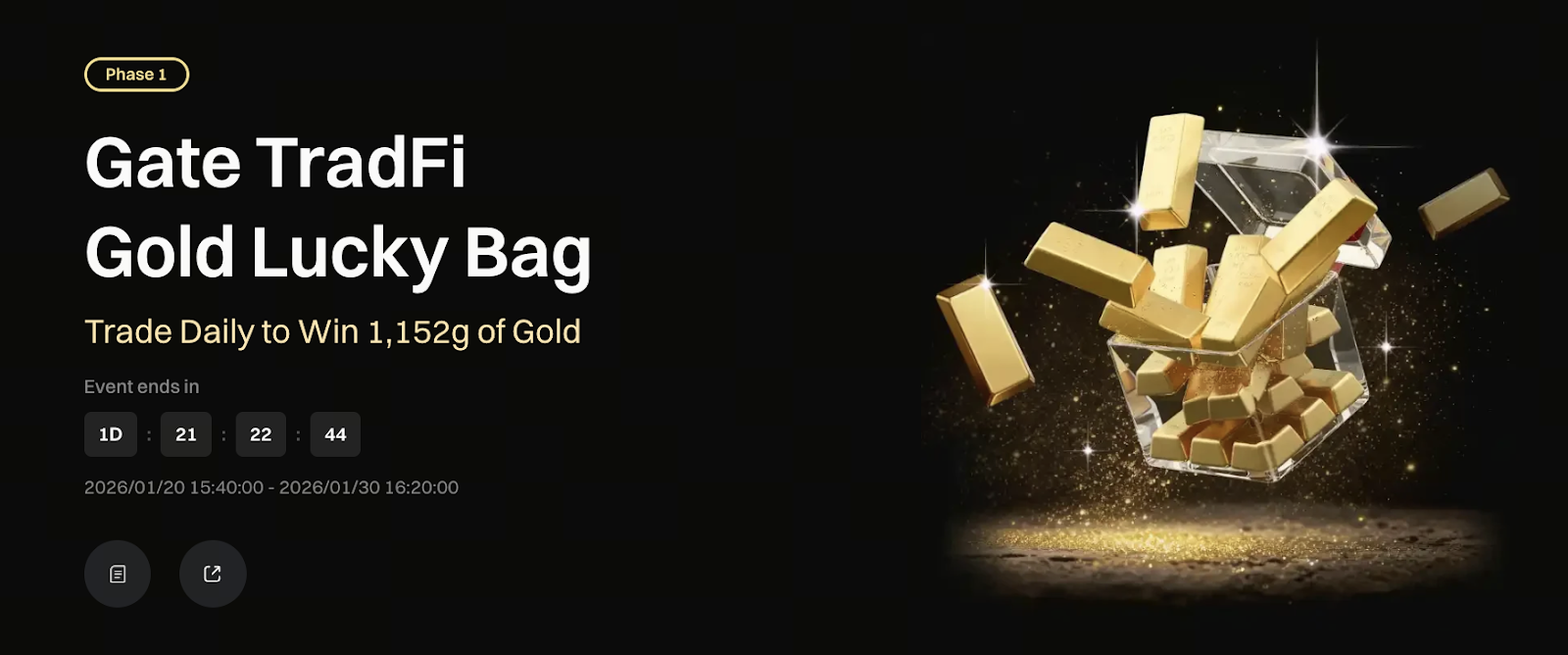 Gate TradFi Golden Lucky Bag is now available, bringing spread contract trading to traditional financial markets.
