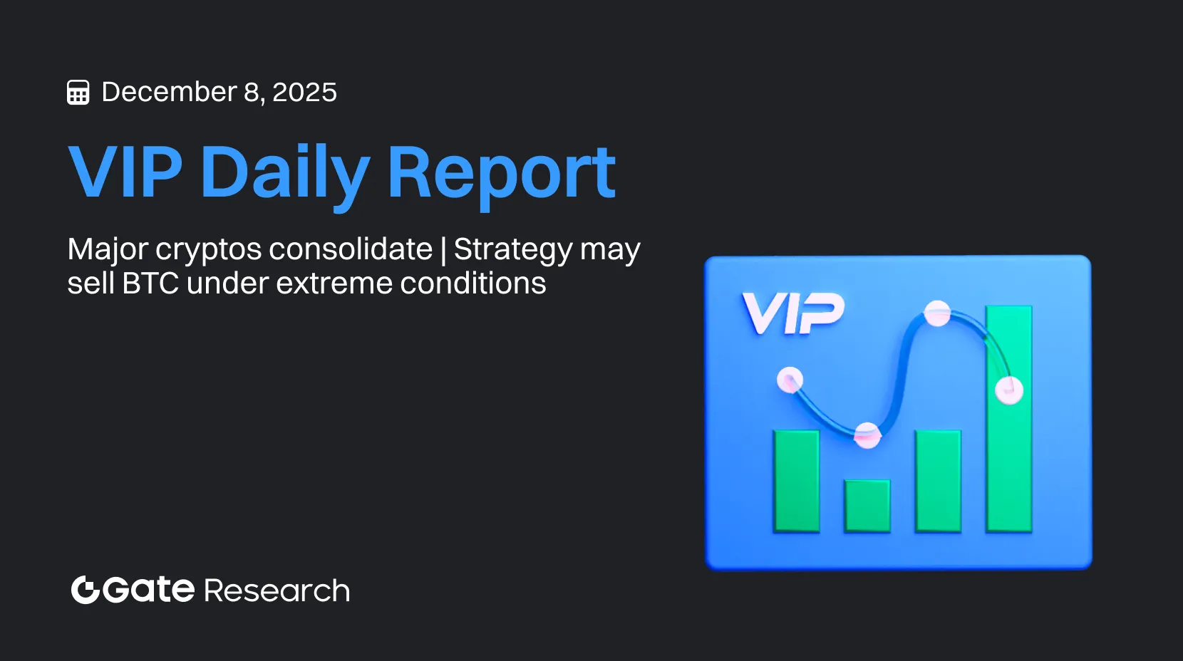 Gate Research：主要暗号資産が統合 | 戦略は極端な状況下でBTC売却の可能性
