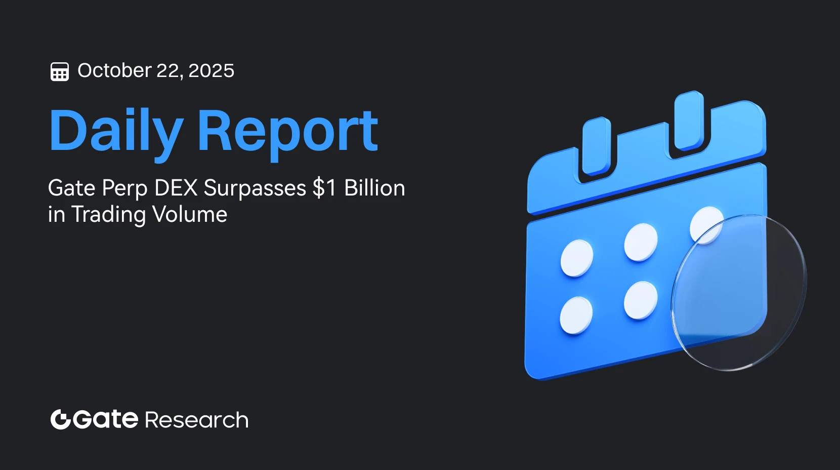 Gate Research : La réduction des positions à effet de levier sur Bitcoin atténue le risque sur le marché|Gate Perp DEX franchit le cap du milliard de dollars de volume d'échanges