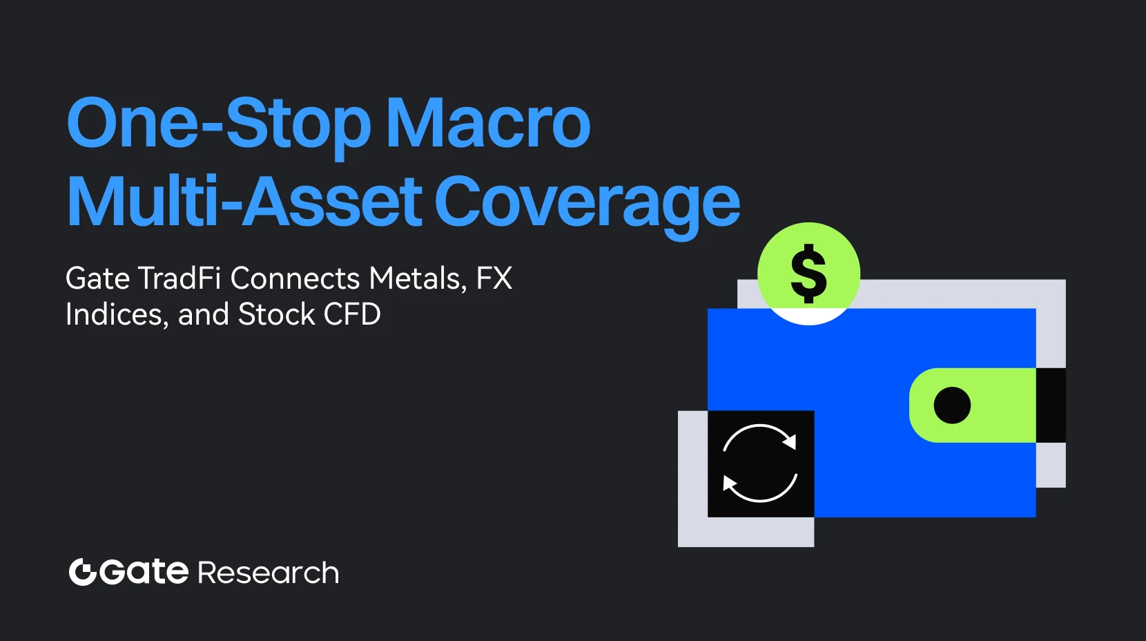 Gate 研究院：宏觀多元資產一站式涵蓋，Gate TradFi 全面串聯貴金屬、外匯指數及股票 CFD