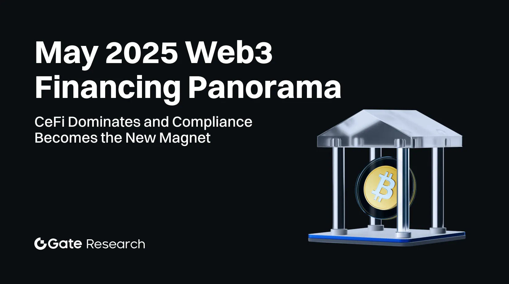 Gate Research: May 2025 Web3 Financing Panorama | CeFi Dominates, Blockchain Services Thrives, and Compliance Becomes the New Magnet