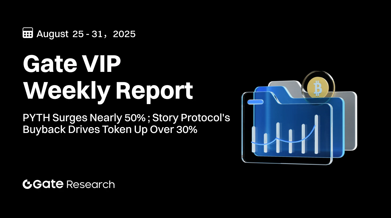 Gate Research: PYTH Surges Nearly 50% Weekly; Story Protocol's $82M Buyback Drives Token Up Over 30% | Weekly Report for Gate VIPs