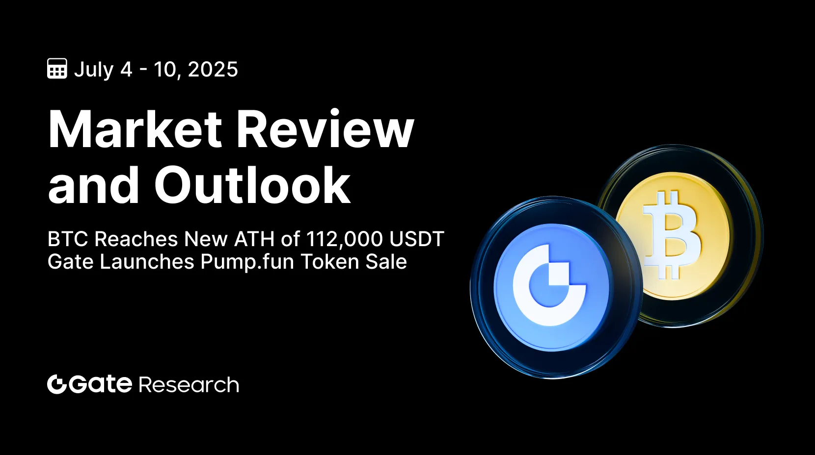 Gate 研究院：比特币再创新高触及 112,000 USDT｜Gate 平台支持 Pump.fun 代币公售