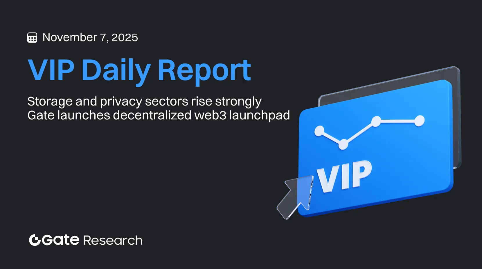 Gate Research: Storage and Privacy Sectors Rise Strongly | Gate Launches Decentralized Web3 Launchpad