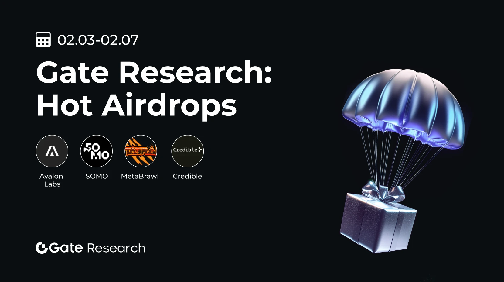gate Research: Aperçu des airdrops chauds (02.03-02.07)