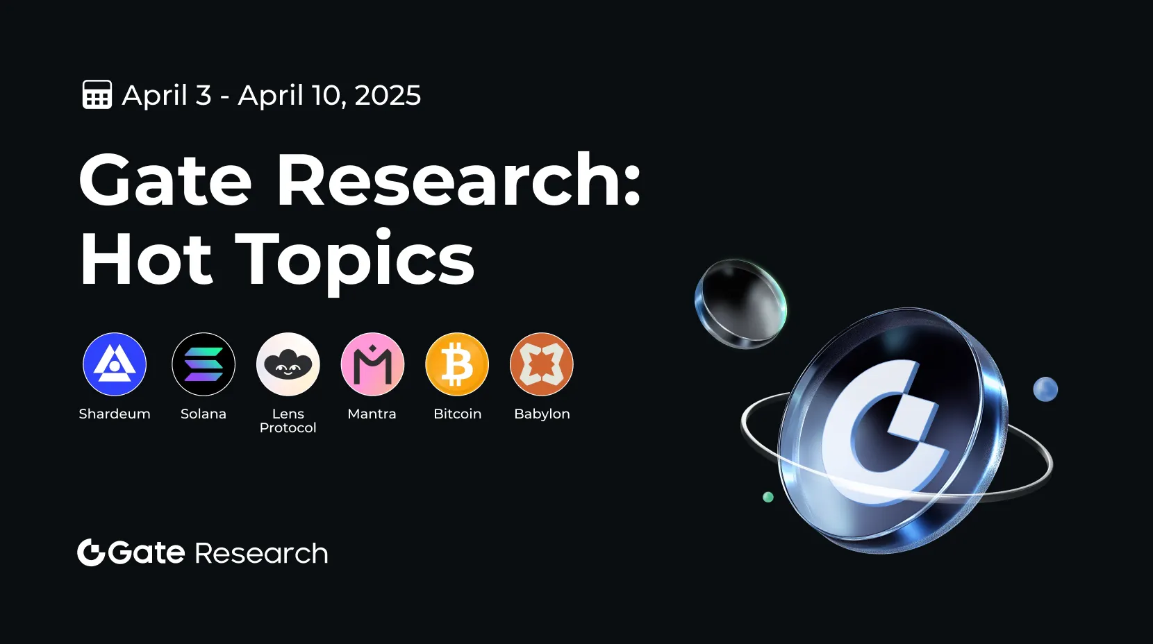 Gate 研究院：熱點匯總（2025.4.3-2025.4.10)  