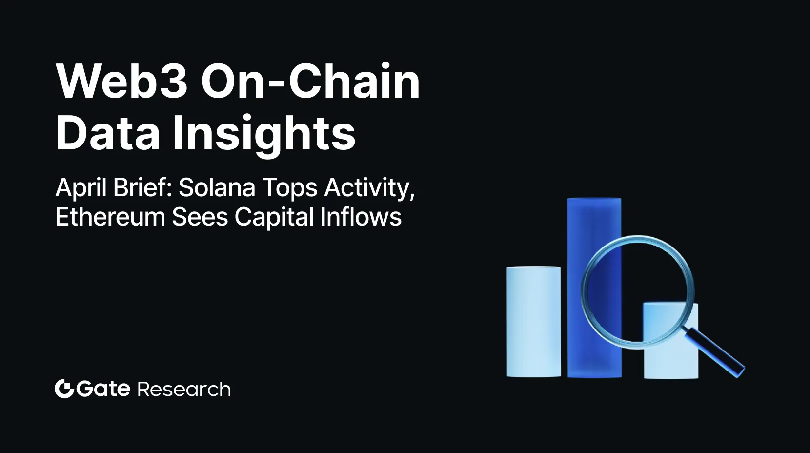 Web3 Données On-Chain Insights: En avril, Solana en tête de l'activité, Ethereum voit des afflux de capitaux, Bitcoin montre un rebond structurel | Recherche Gate