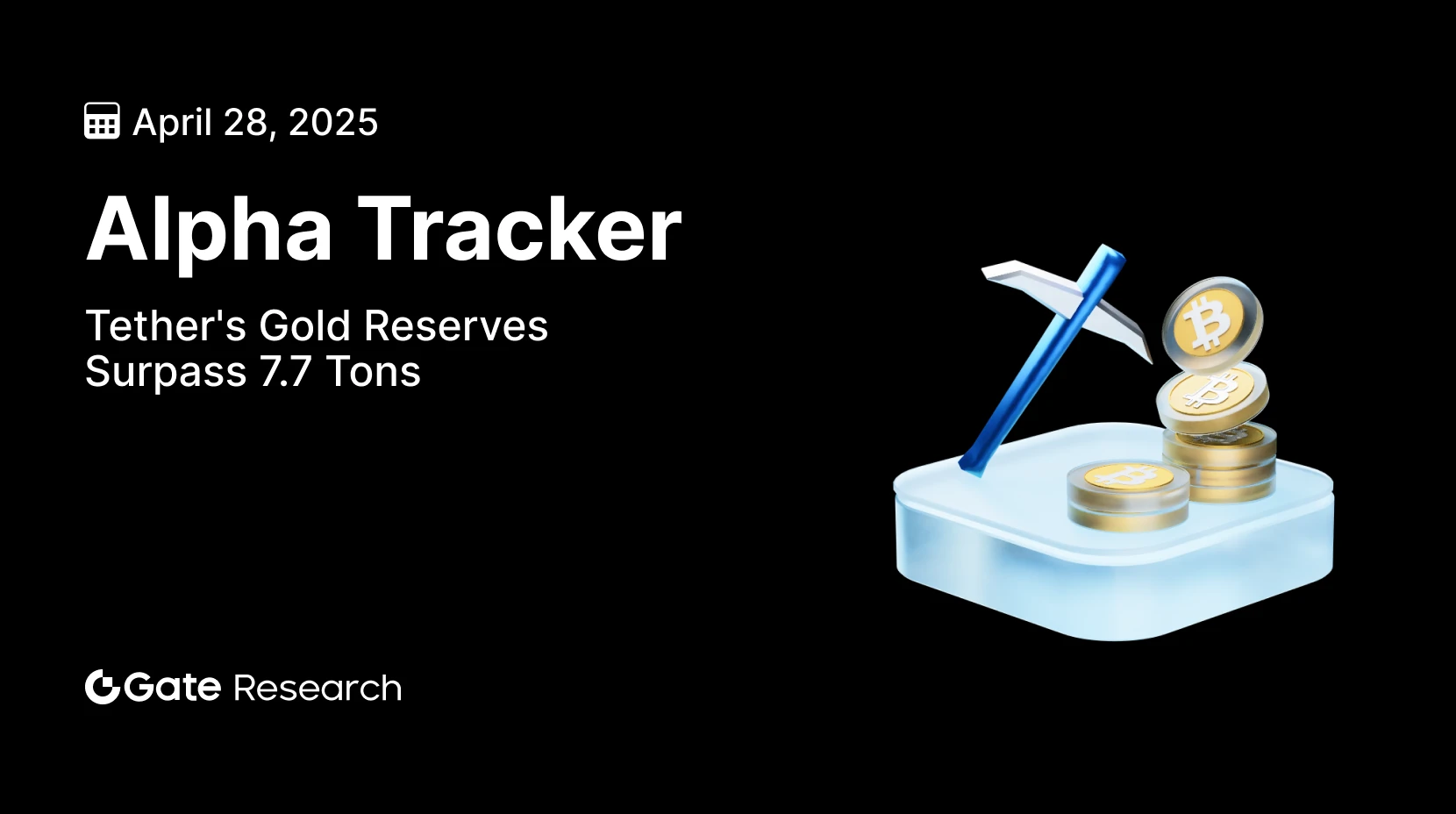 Tether 黃金儲備超 7.7 噸，美國國會重啓加密貨幣法案 ｜ Gate 研究院
