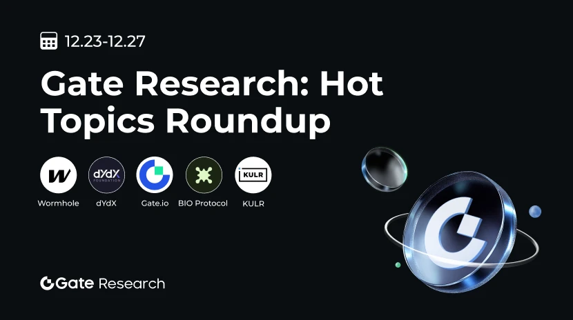 gate Recherche : Sujets Chauds Hebdomadaires (12.23-12.27)