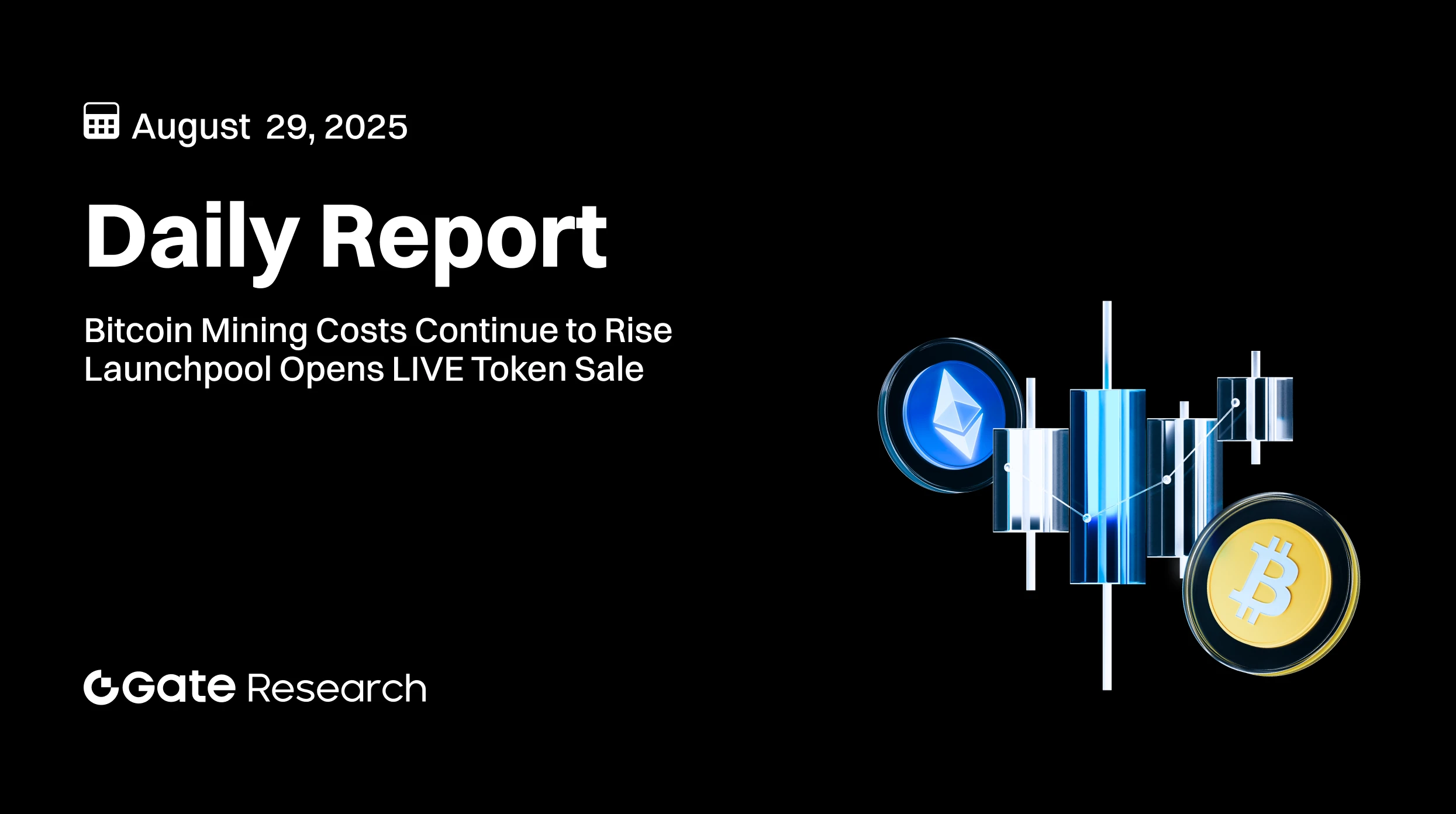 Gate研究院：比特币挖矿成本持续升高｜ Launchpool 开启 LIVE 打新