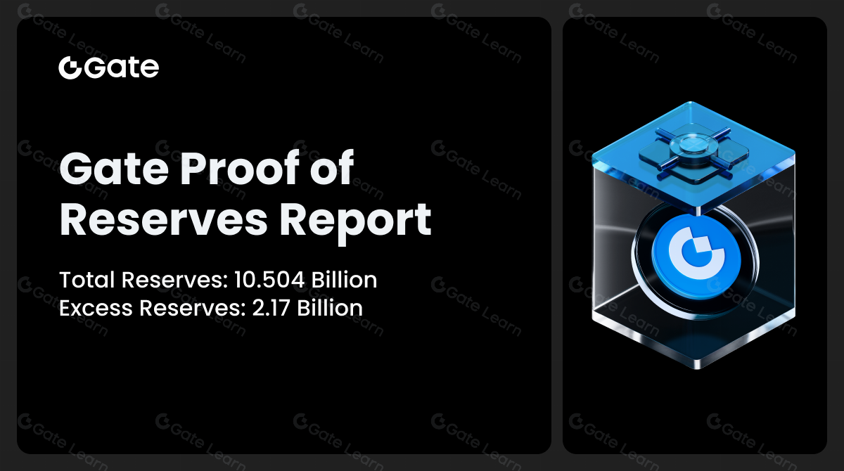 Gate publie le rapport de preuve de réserves de juillet : les réserves totales atteignent 10,504 milliards de dollars, avec 2,17 milliards de dollars de réserves excédentaires