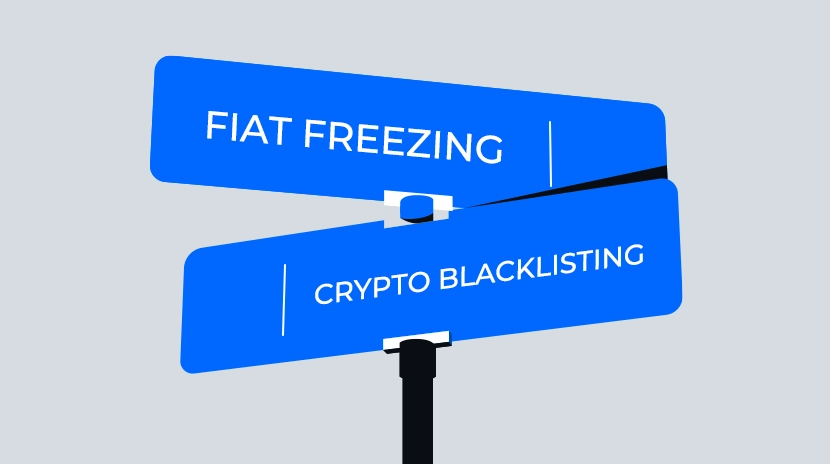 Заморожування фіатних коштів проти блокування криптовалют: Як банки та блокчейн керують контролем над активами