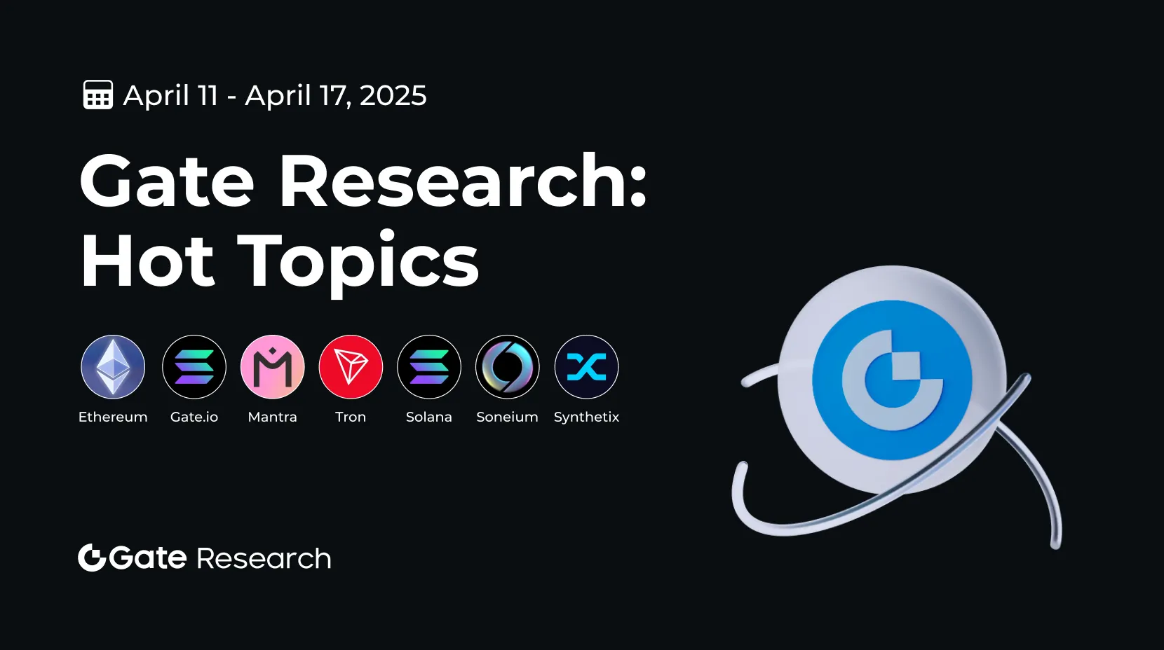 Gate Recherche : Sujets Chauds Hebdomadaires (11-17 avril 2025)