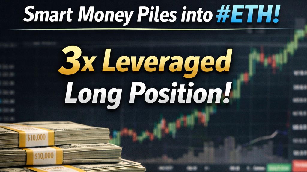 🔹 Smart money piles into #ETH! A 3x leveraged long now holds positions worth around $89 million