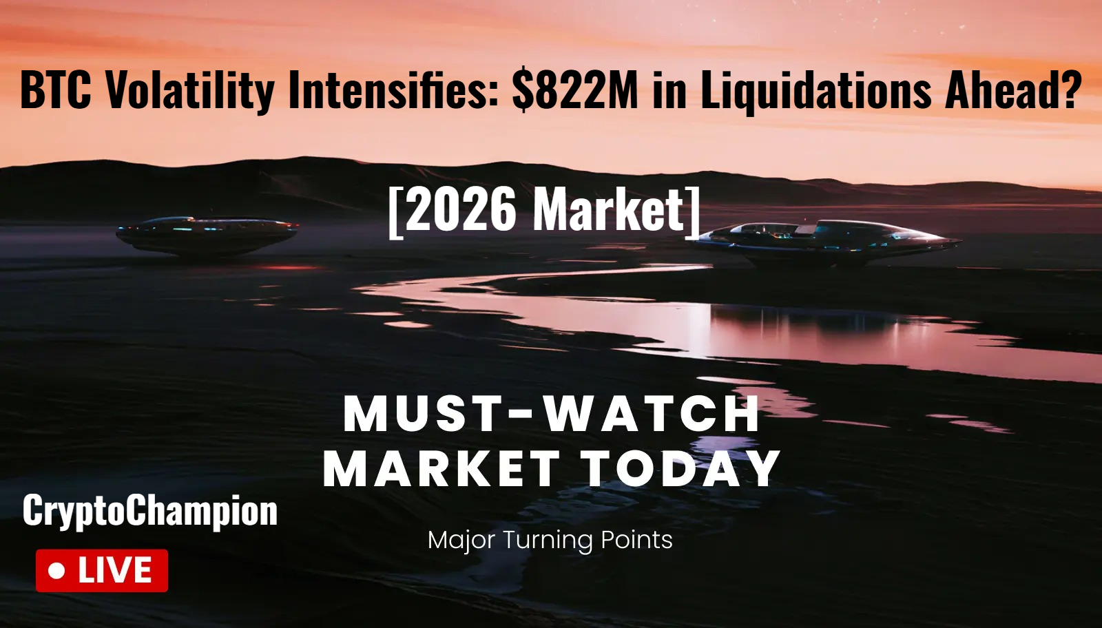 [سوق 2026]🔹تقلبات بيتكوين تتصاعد: هل هناك تصفية بقيمة 822 مليون دولار في الطريق؟