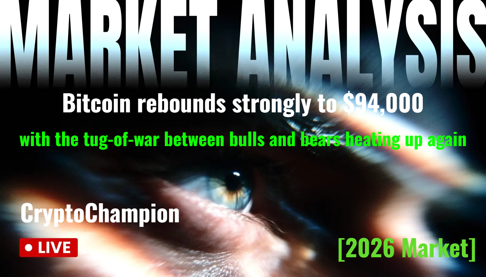 [Marché 2026]🔹Bitcoin rebondit fortement à 94 000 $, avec la lutte entre les haussiers et les baissiers qui s'intensifie à nouveau