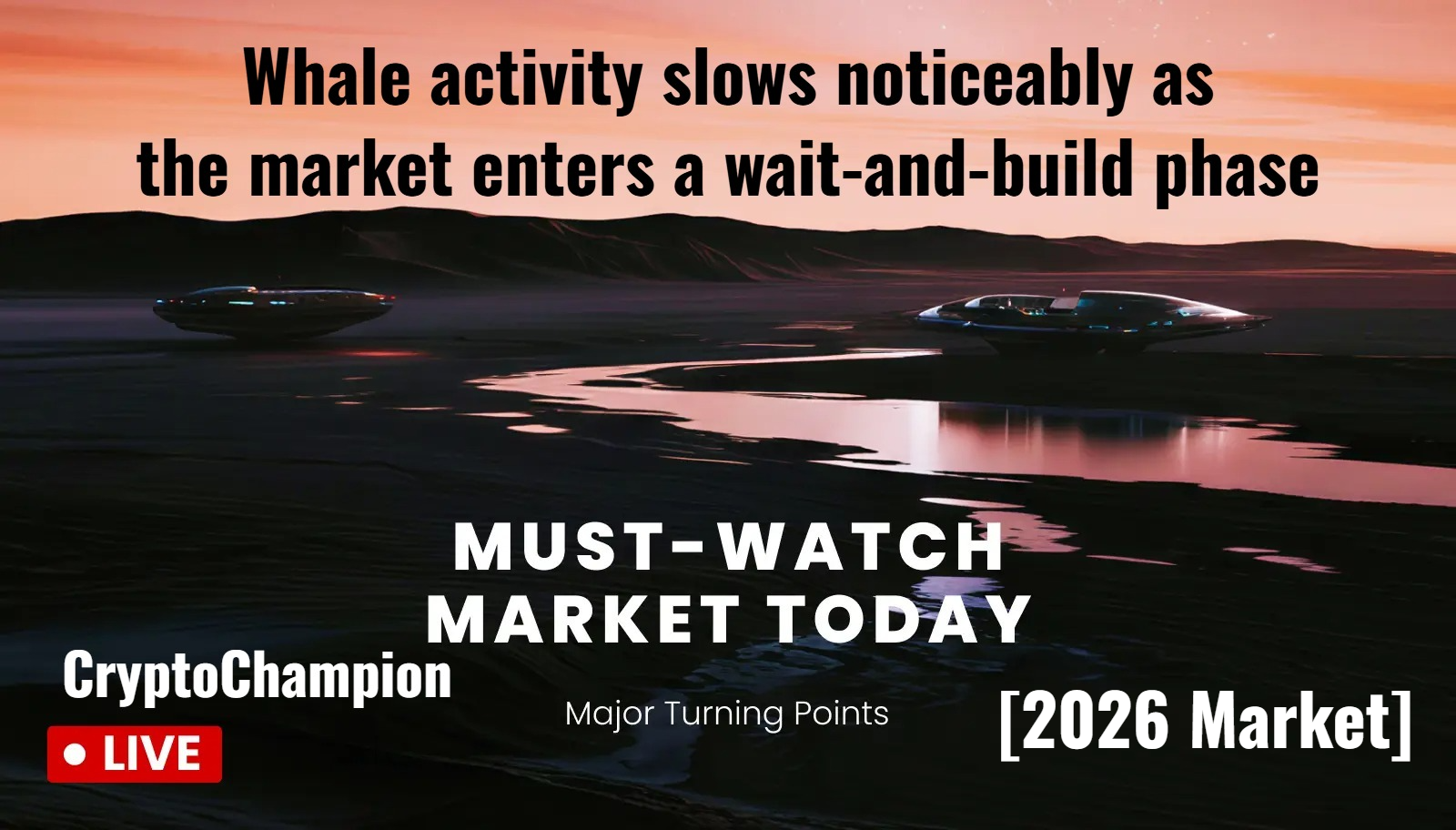 [2026 Pasar]🔹Aktivitas paus secara nyata melambat saat pasar memasuki fase tunggu dan bangun