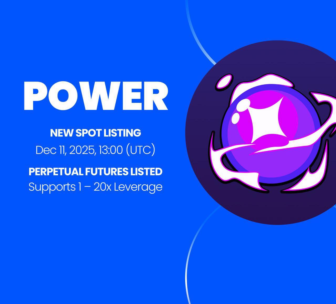 Gate niêm yết Power Protocol (POWER) Giao dịch Spot và Phát hành Airdrop HODLer
