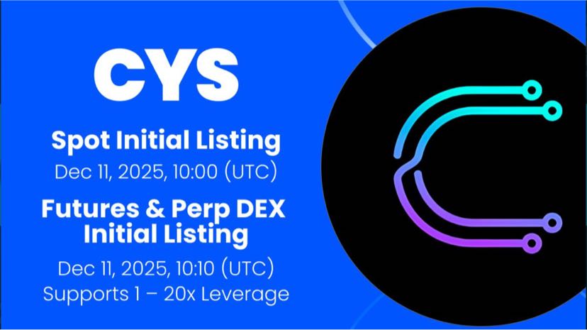 🌟GateLive 期貨交易 $CYS 項目評估