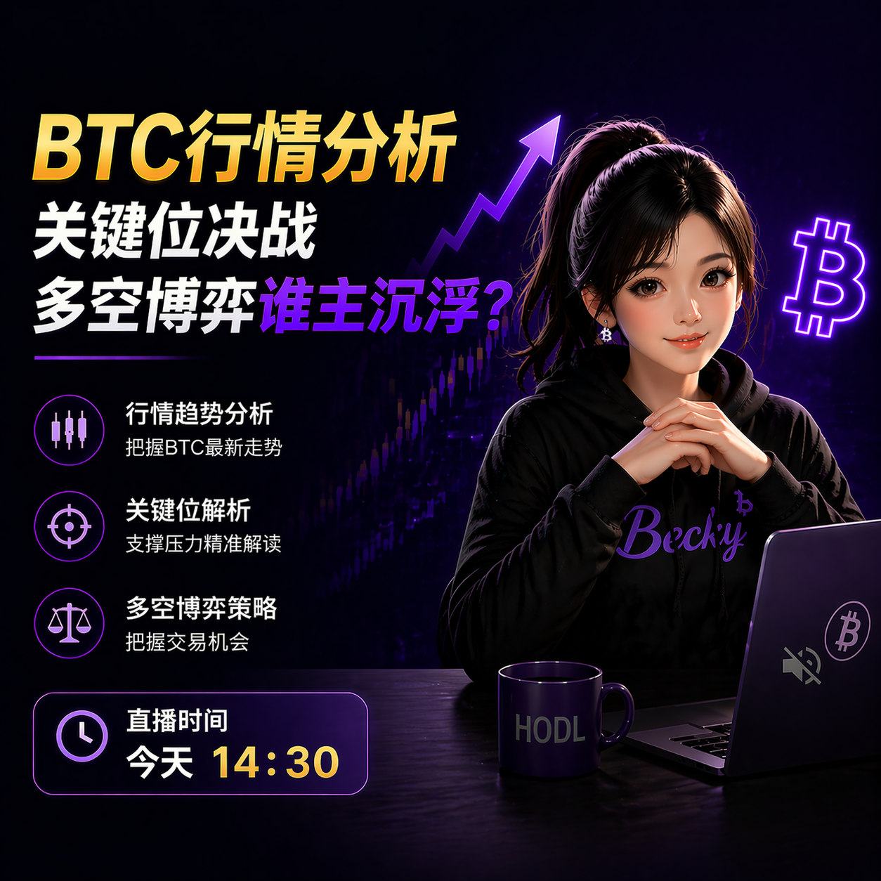 Анализ рынка BTC: решающая битва за ключевые уровни