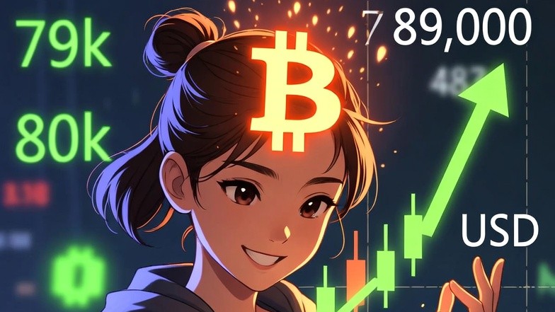 BTC поднимается до 79 тысяч долларов, стабильный рост за 24 часа. Может ли он продолжить движение к 80 тысячам долларов?