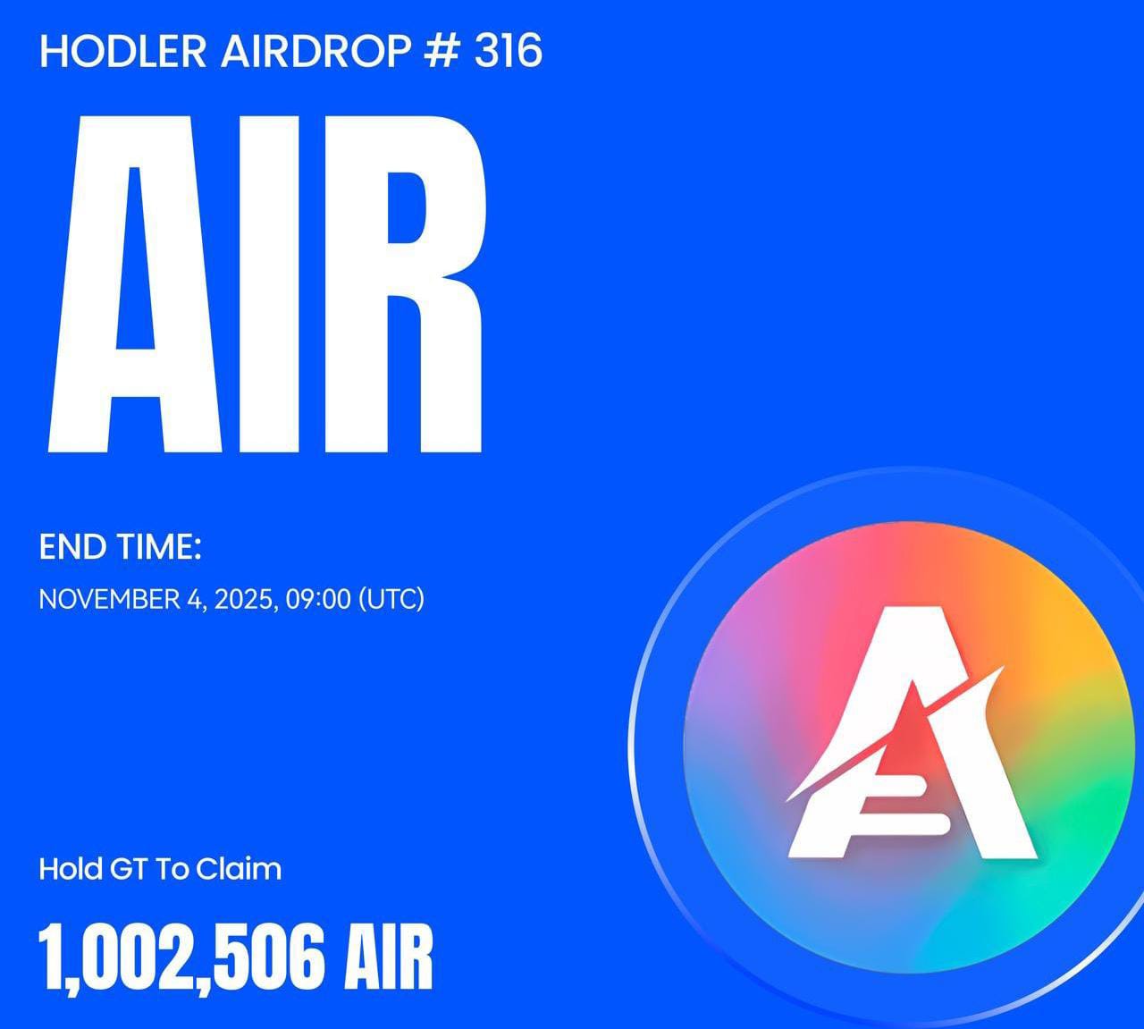 Gate to List AIRian (AIR) Spot Trading and Launch HODLer Airdrop