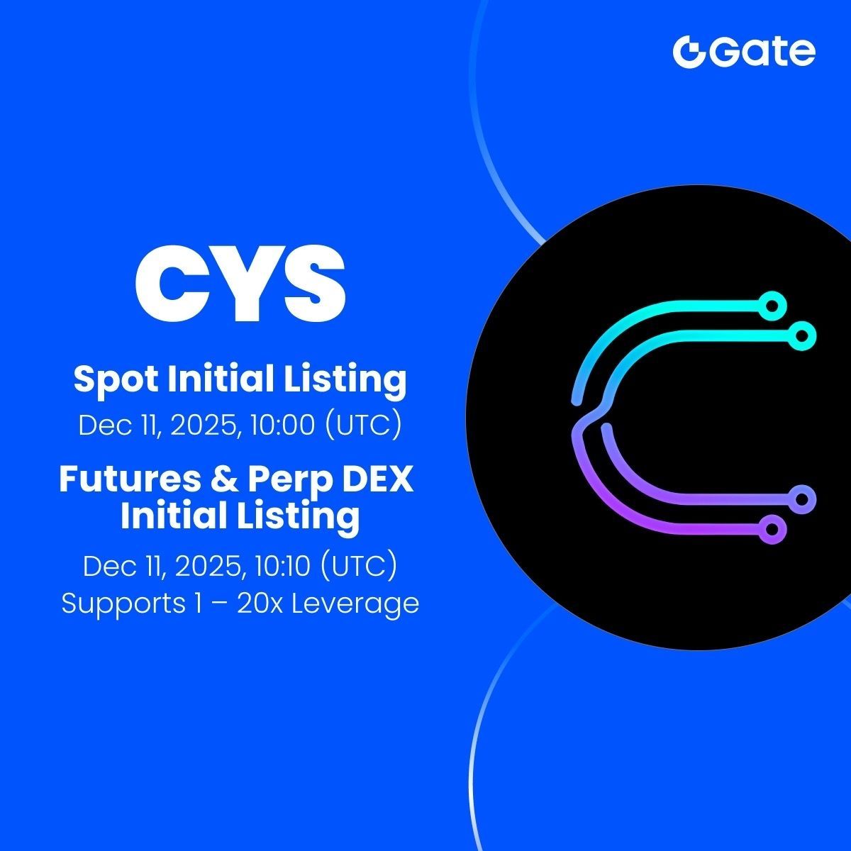 Cổng để Niêm yết Cysic (CYS) cho Giao dịch Spot