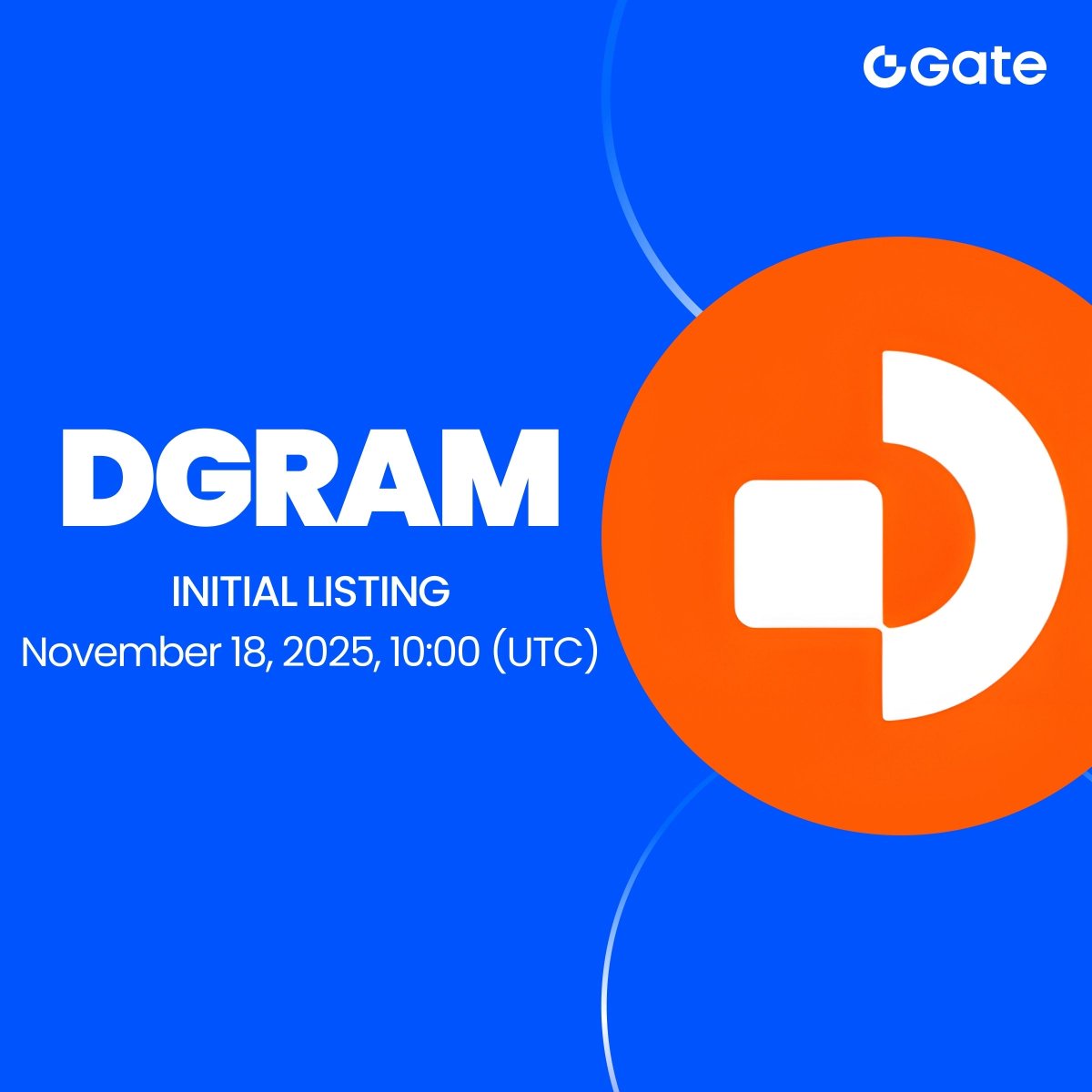 Initial Listing: Gate to List Datagram Network (DGRAM) Spot Trading and Launch HODLer Airdrop