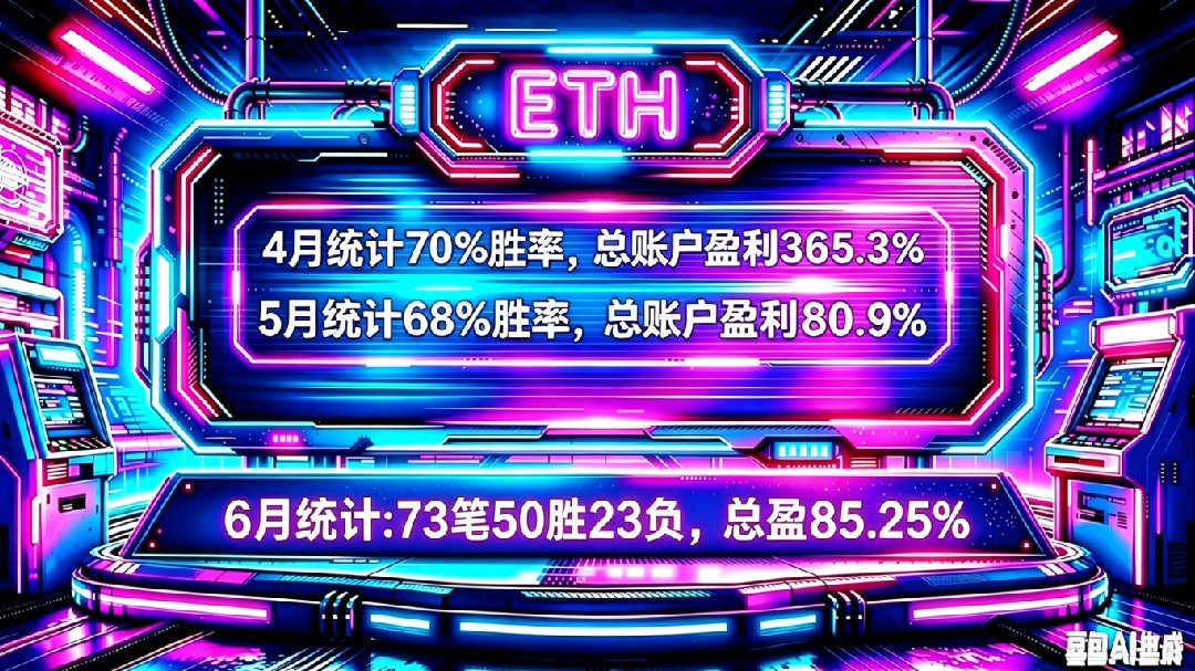 6月73笔50胜23负，总盈83.25