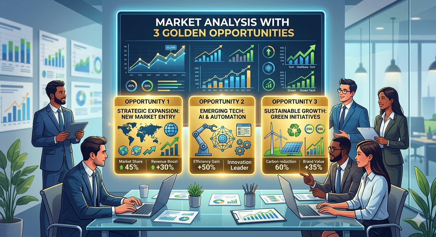 Анализ рынка с 3 золотыми возможностями