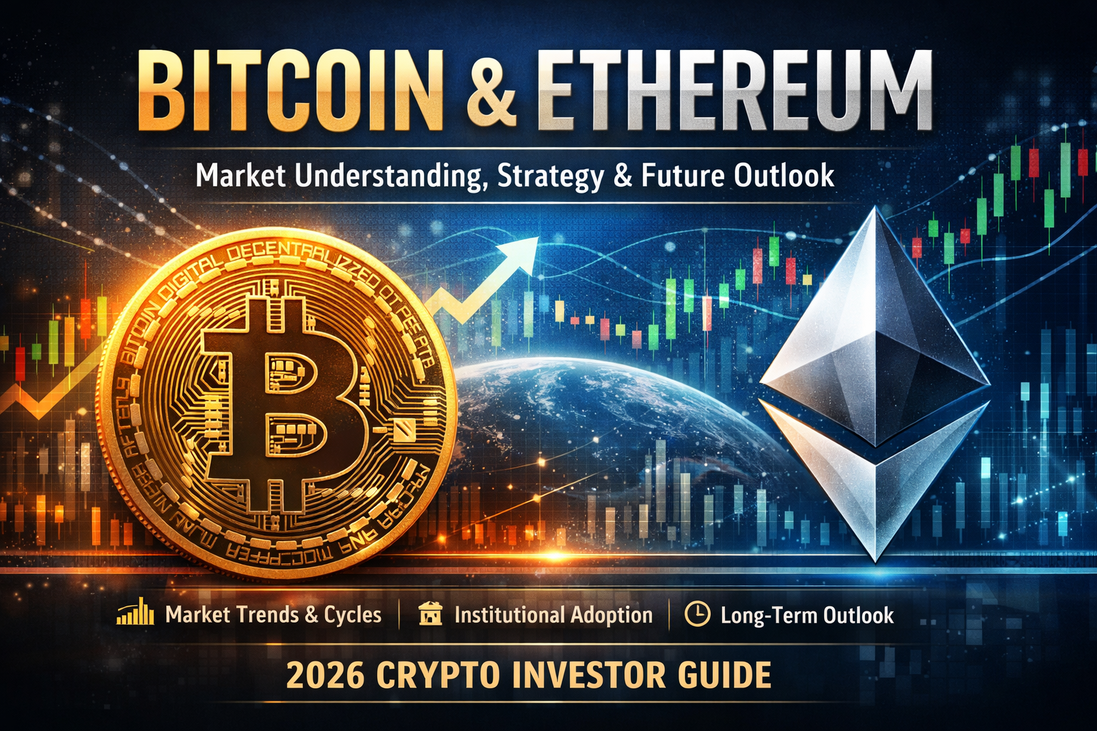 بيتكوين وإيثيريوم: فهم كامل للسوق، الاستراتيجية، والتوقعات المستقبلية (2026)