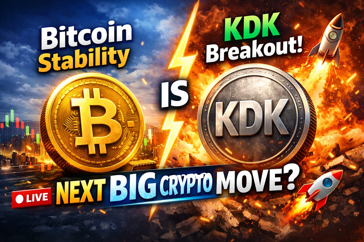 استقرار البيتكوين واختراق KDK – الحركة الكبرى التالية للعملة المشفرة؟