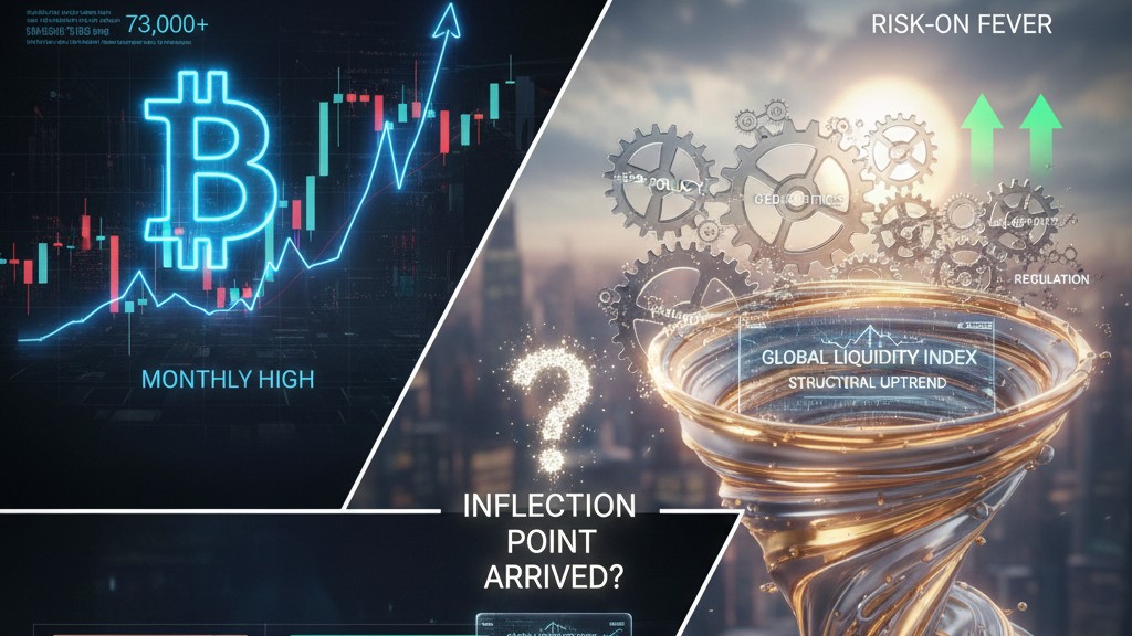 リスク資産が全面的に反発：ビットコインは月間高値を更新し、日本と韓国の株価指数も追随。世界的な流動性の転換点は到来したのか？