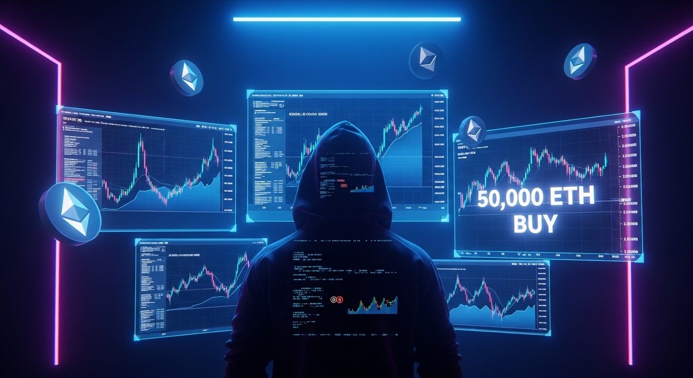 神秘買盤出現！一個實體購買了超過50,000 ETH