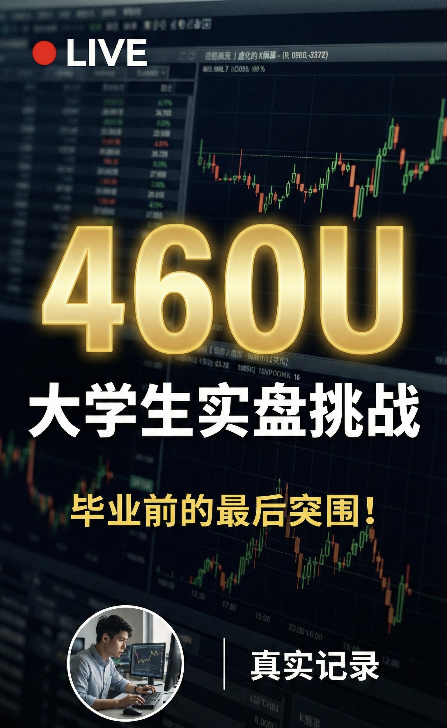 🔥 460U翻仓实录 | 大学生毕业前的“第一桶金”挑战