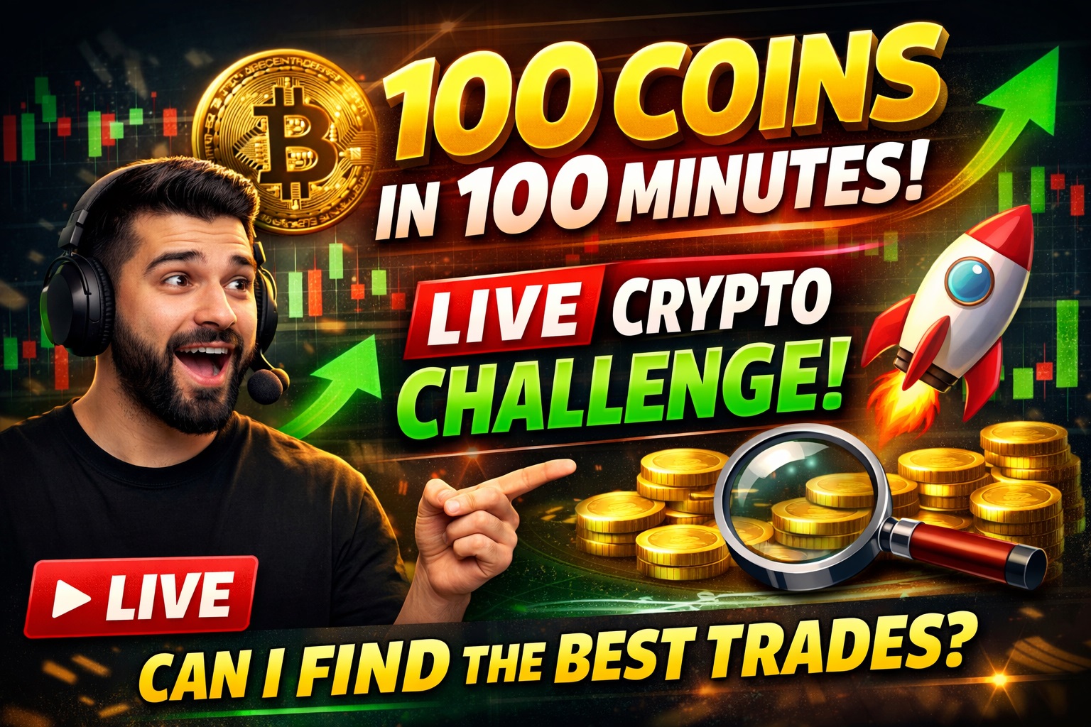 Desafio de Análise de 100 Moedas em 100 Minutos | Varredura ao Vivo do Mercado de Criptomoedas