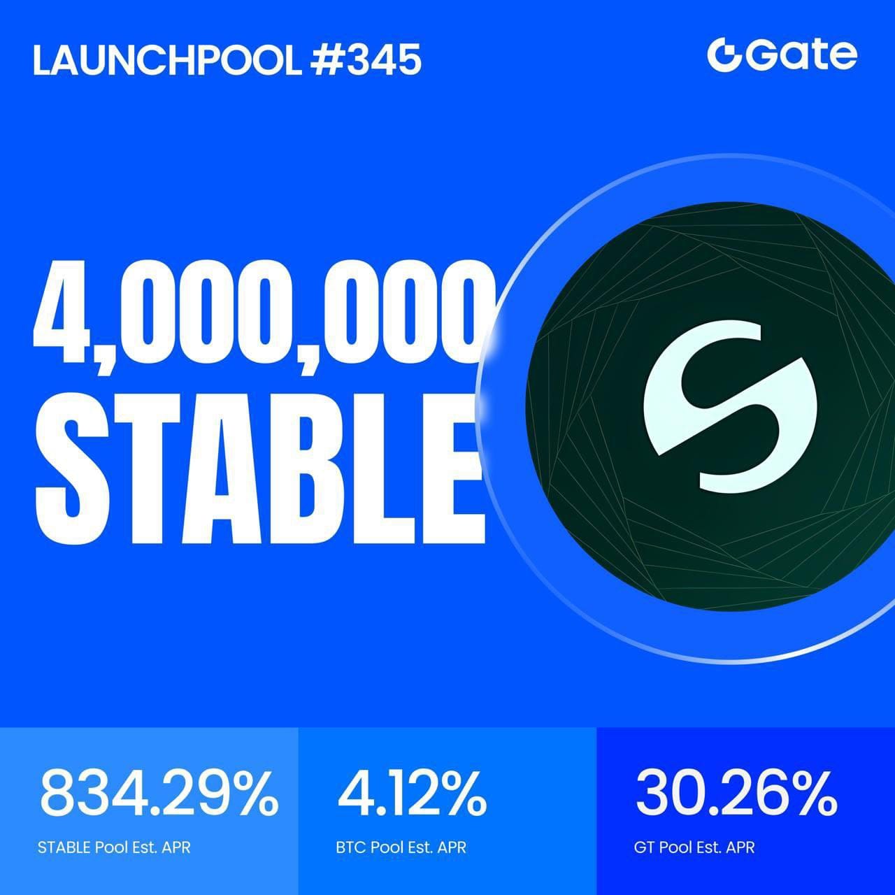🌟Nhiệm vụ thưởng Gate Live - Launchpool(STABLE)