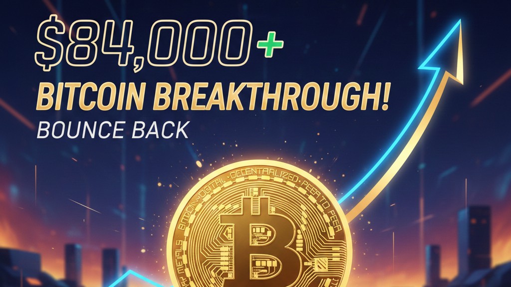Bitcoin ha vuelto a repuntar por encima de $84000.