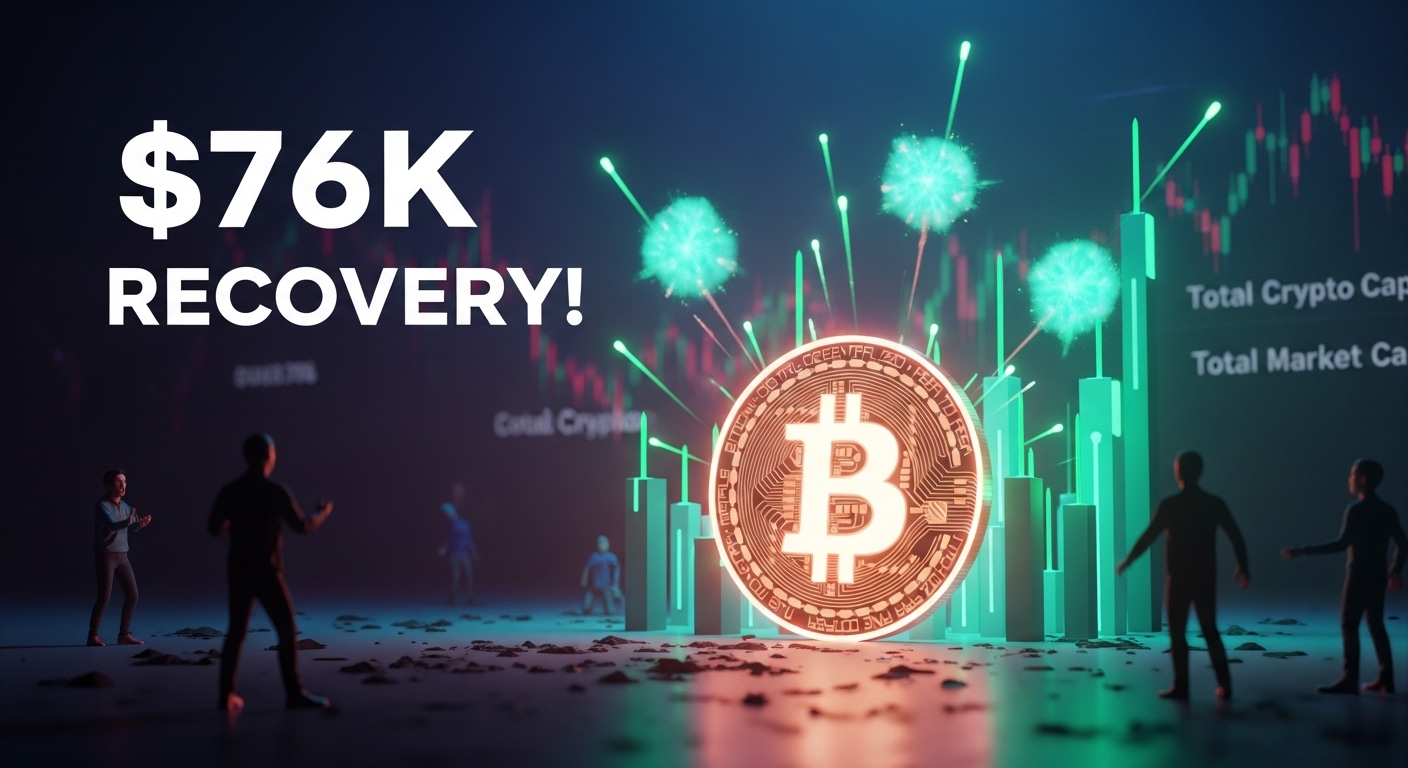 Le BTC rebondit à 76 000 $ ! La capitalisation totale du marché crypto augmente — la reprise peut-elle se maintenir ?