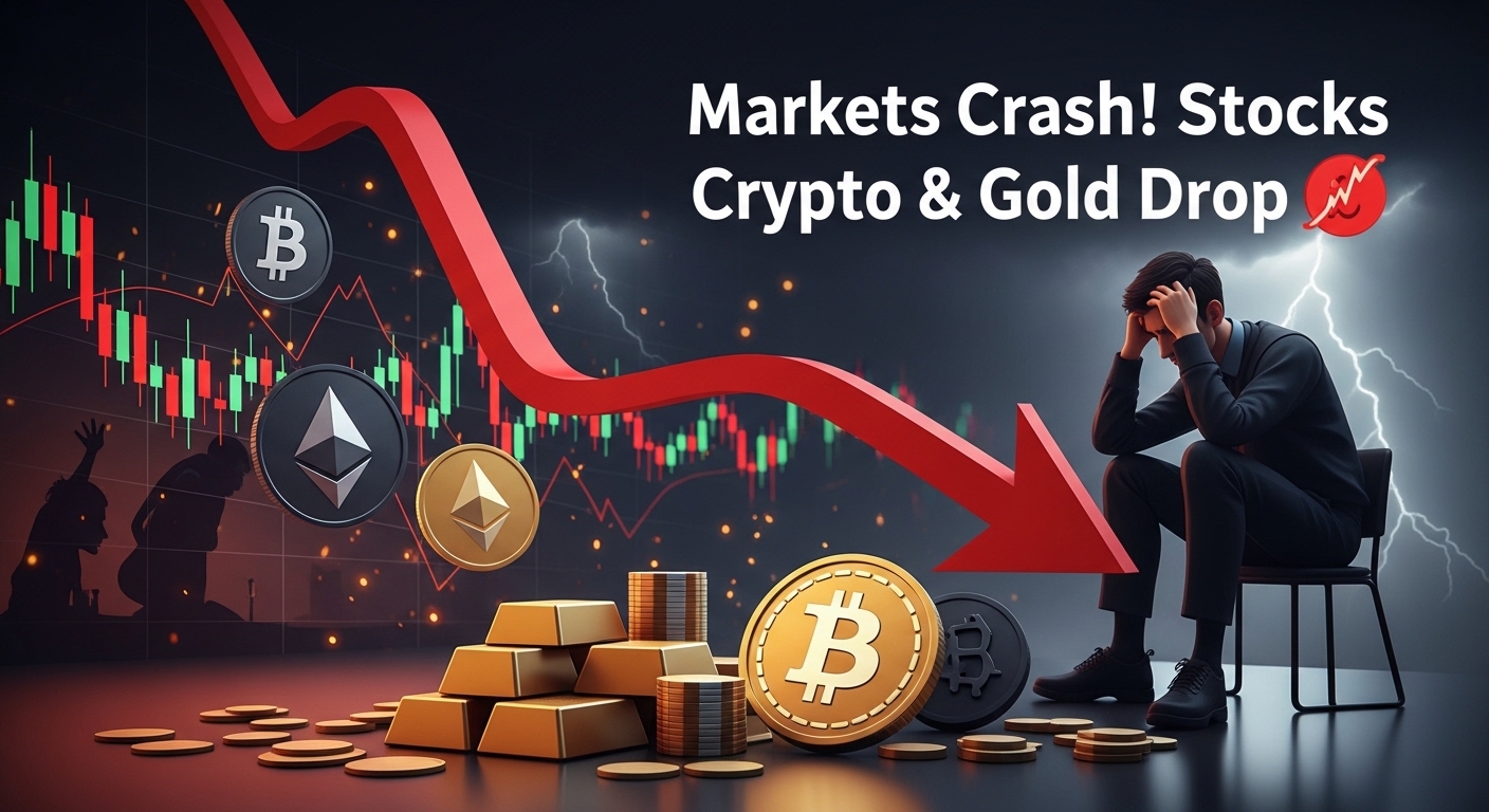 Ações dos EUA, metais preciosos e criptomoedas caíram, ativos de risco sob pressão