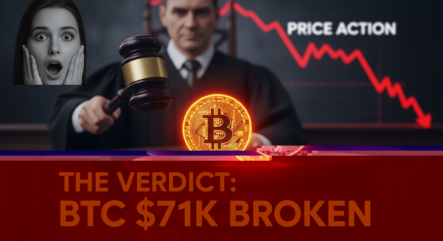 BTC падає нижче $71,000!