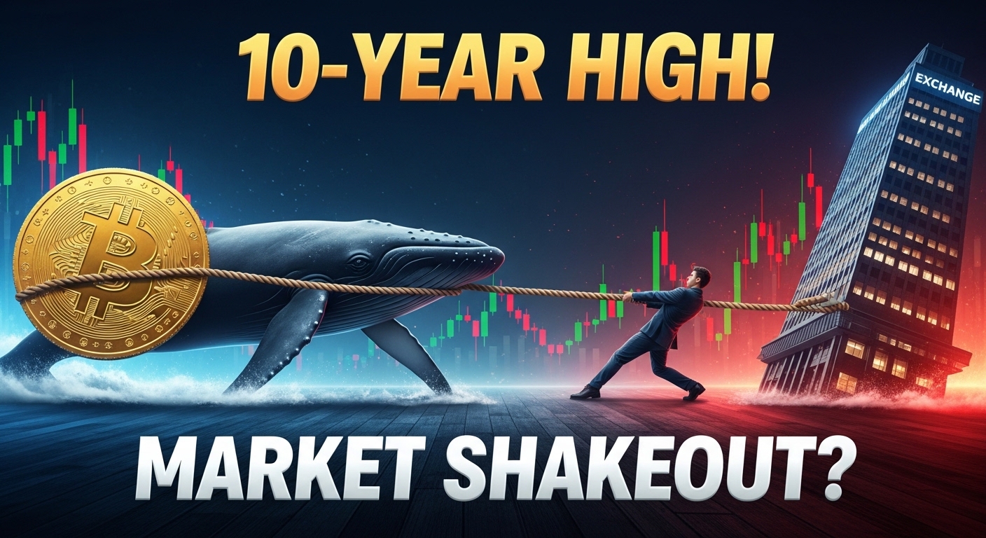 Razão de baleias em CEX atinge máxima em 10 anos