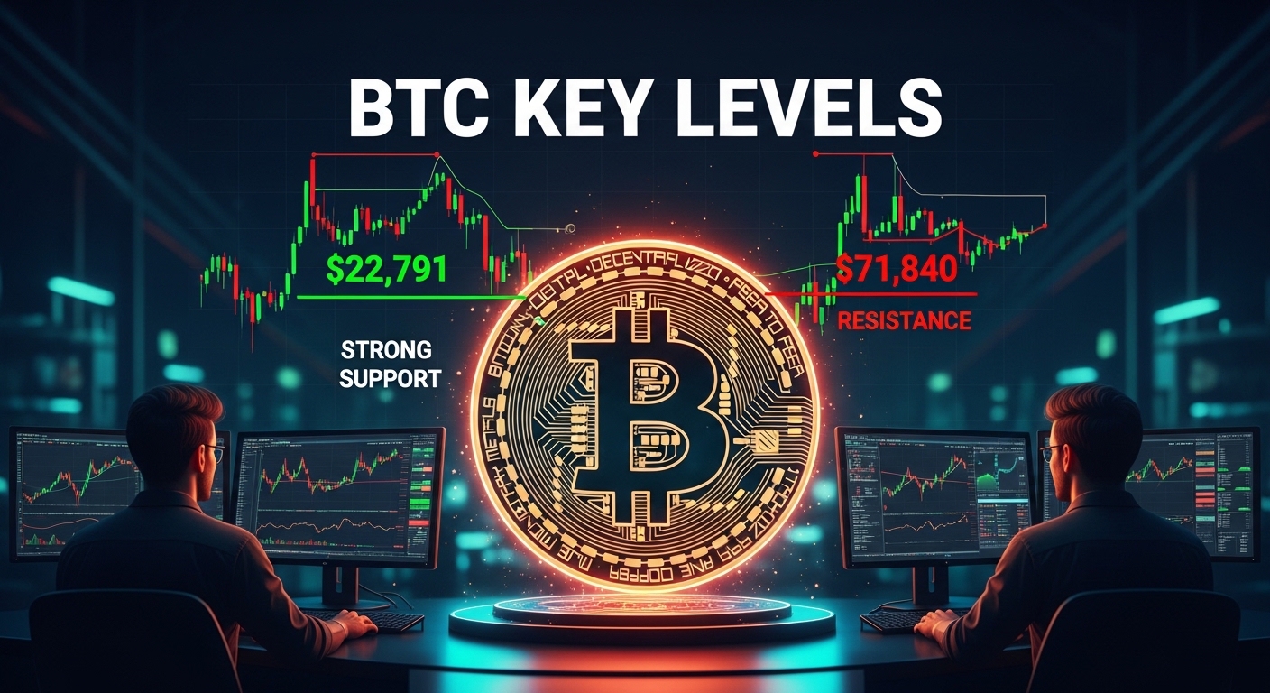 Các mức quan trọng đã được tiết lộ! Các nhà phân tích cho biết mức hỗ trợ của BTC là $62,791, trong khi $71,840 có thể đóng vai trò là kháng cự ngắn hạn